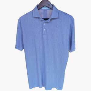 Holderness & Bourne Tailored Fit Performance Polo Golf Shirt Men's M Striped